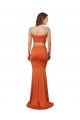 Acquista Arancia Stile sirena Senza spalline Spandex Lunga Formali Abiti da damigella donore / Abiti da sera / Abiti da ballo