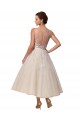 Acquista Avorio Abito da ballo Illusione Tulle Pizzo Abiti da sposa