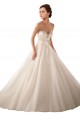 Acquista Avorio Abito da ballo Innamorato Raso Tulle Pizzo Abiti da sposa