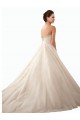 Acquista Avorio Abito da ballo Innamorato Raso Tulle Pizzo Abiti da sposa