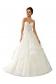 Acquista Avorio Abito da ballo Innamorato Raso Tulle Pizzo Abiti da sposa
