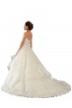 Acquista Avorio Abito da ballo Innamorato Raso Tulle Pizzo Abiti da sposa