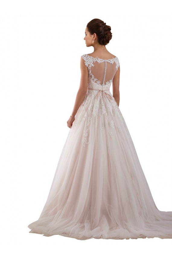 Acquista Avorio Abito da ballo Innamorato Tulle Pizzo Abiti da sposa