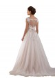 Acquista Avorio Abito da ballo Innamorato Tulle Pizzo Abiti da sposa