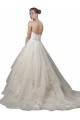 Acquista Avorio Abito da ballo Scoop Senza spalline Tulle Pizzo Abiti da sposa