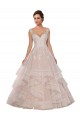 Acquista Avorio & Champagne Abito da ballo Innamorato Tulle Pizzo Abiti da sposa