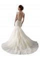 Acquista Avorio & Champagne Stile sirena Scollatura a V Tulle Pizzo Abiti da sposa