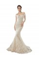 Acquista Avorio & Champagne Stile sirena Tulle Pizzo Abiti da sposa
