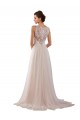 Acquista Avorio Linea A Alto Collo Tulle Pizzo Boho Abiti da sposa