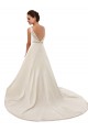 Acquista Avorio Linea A Illusione Pizzo Abiti da sposa