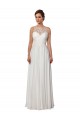 Acquista Avorio Linea A Illusione Sweep treno Chiffona Boho Abiti da sposa