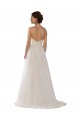 Acquista Avorio Linea A Illusione Sweep treno Tulle Abiti da sposa