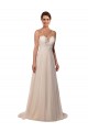 Acquista Avorio Linea A Illusione Tulle Pizzo Abiti da sposa