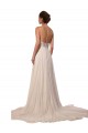 Acquista Avorio Linea A Illusione Tulle Pizzo Abiti da sposa