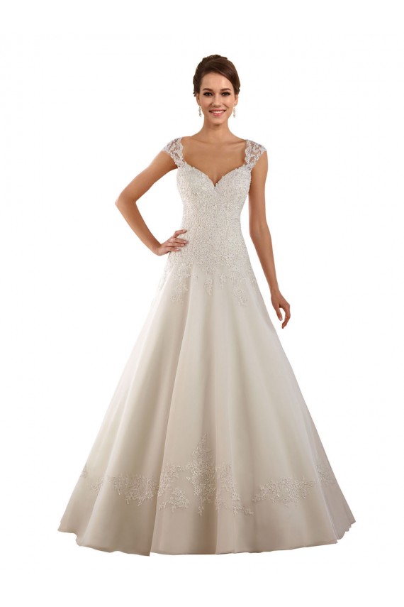 Acquista Avorio Linea A Innamorato Pizzo Abiti da sposa