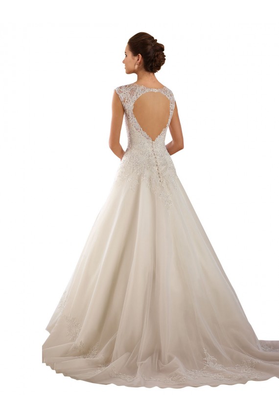 Acquista Avorio Linea A Innamorato Pizzo Abiti da sposa