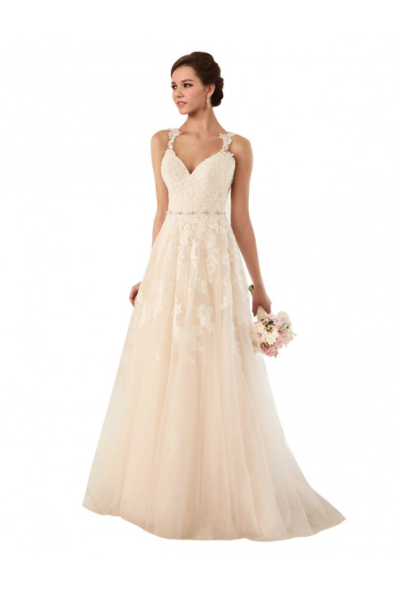 Acquista Avorio Linea A Innamorato Tulle Pizzo Abiti da sposa