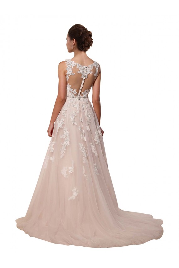 Acquista Avorio Linea A Innamorato Tulle Pizzo Abiti da sposa