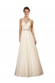Acquista Avorio Linea A Scollatura a V Tulle Abiti da sposa