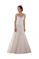 Acquista Avorio Linea A Scoop Tulle Abiti da sposa