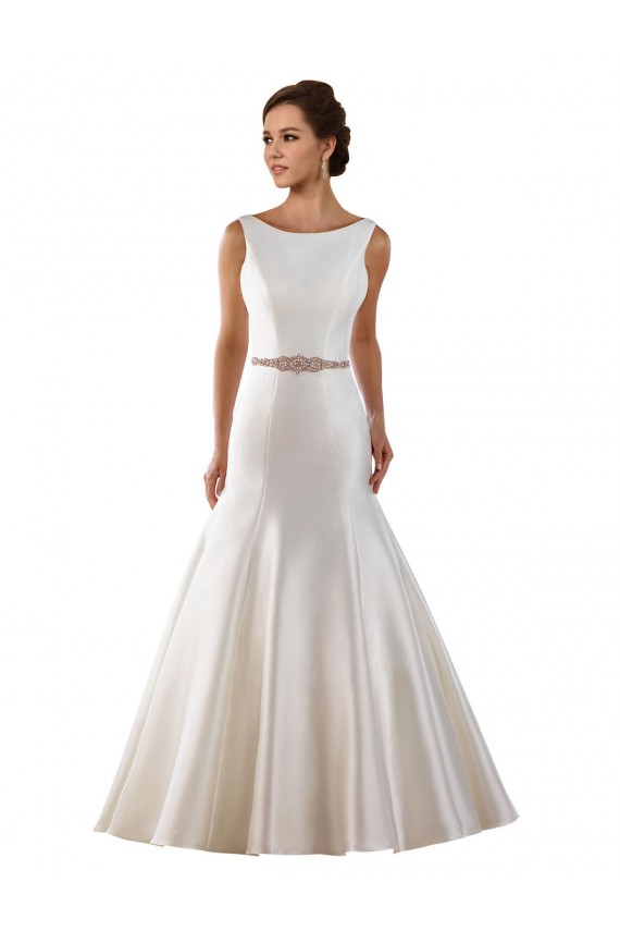 Acquista Avorio Stile sirena Barca Raso Abiti da sposa