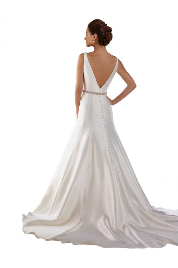 Acquista Avorio Stile sirena Barca Raso Abiti da sposa