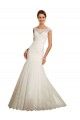 Acquista Avorio Stile sirena Barca Tulle Pizzo Abiti da sposa