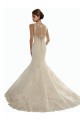Acquista Avorio Stile sirena Illusione Pizzo Abiti da sposa