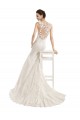 Acquista Avorio Stile sirena Illusione Pizzo Abiti da sposa