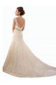 Acquista Avorio Stile sirena Illusione Tulle Pizzo Abiti da sposa