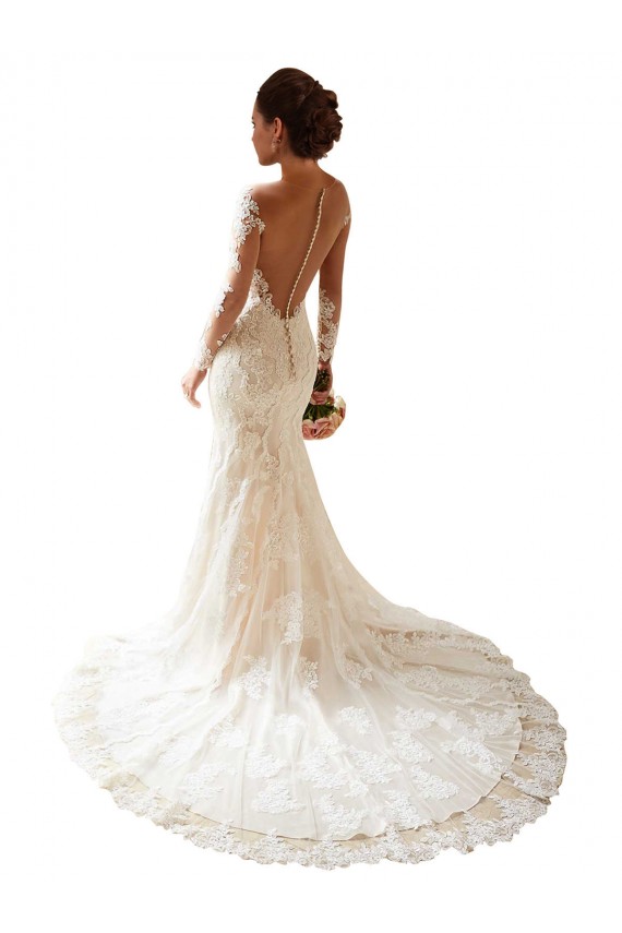 Acquista Avorio Stile sirena Innamorato Pizzo Abiti da sposa