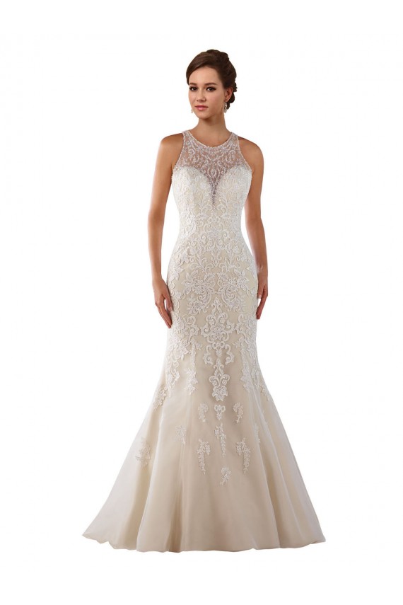 Acquista Avorio Stile sirena Innamorato Pizzo Abiti da sposa