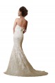 Acquista Avorio Stile sirena Innamorato Raso Pizzo Abiti da sposa