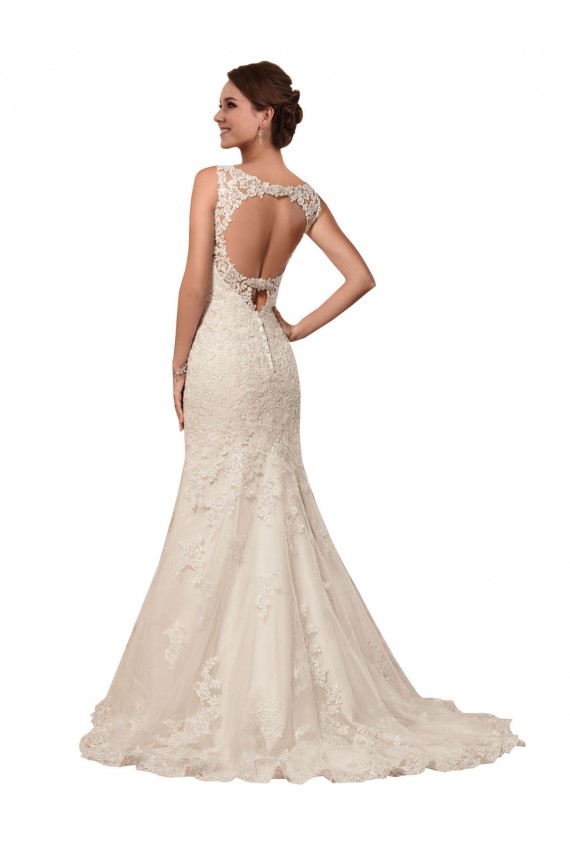 Acquista Avorio Stile sirena Innamorato Tulle Pizzo Abiti da sposa