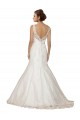 Acquista Avorio Stile sirena Scollatura a V Pizzo Abiti da sposa
