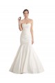 Acquista Avorio Stile sirena Senza spalline Raso Spiaggia Abiti da sposa