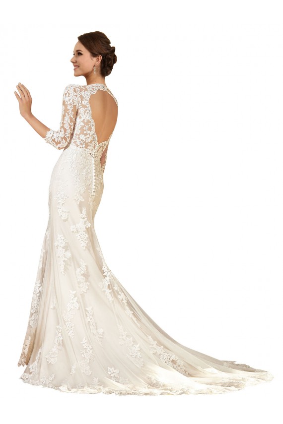 Acquista Avorio Tubino Innamorato Pizzo Abiti da sposa