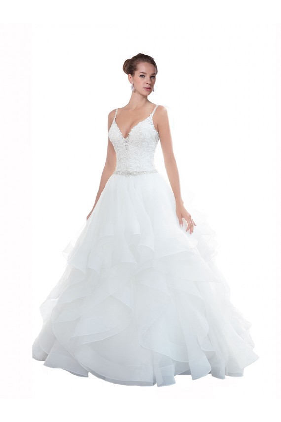 Acquista Bianco Abito da ballo Sottili Innamorato Tulle Spiaggia Abiti da sposa