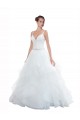 Acquista Bianco Abito da ballo Sottili Innamorato Tulle Spiaggia Abiti da sposa