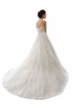 Acquista Bianco Linea A Innamorato Tulle Pizzo Abiti da sposa