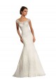 Acquista Bianco Stile sirena Barca Pizzo Abiti da sposa