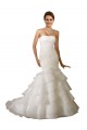 Acquista Bianco Stile sirena Innamorato Tulle Abiti da sposa