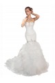 Acquista Bianco Stile sirena Innamorato Tulle Abiti da sposa
