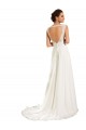Acquista Bianco Tubino Innamorato Chiffona Pizzo Abiti da sposa