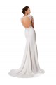 Acquista Bianco Tubino Innamorato Chiffona Pizzo Abiti da sposa