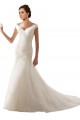 Acquista Bianco Tubino Tulle Abiti da sposa