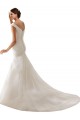 Acquista Bianco Tubino Tulle Abiti da sposa
