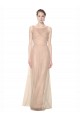 Acquista Blush 95 Tubino Illusione Innamorato Tulle Lunga Abiti da damigella donore