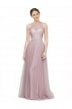 Acquista Light Lilac Linea A Innamorato Tulle Pizzo Lunga Abiti da damigella donore