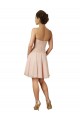Acquista Rosa Linea A Innamorato Al ginocchio Chiffona Pizzo Corto Abiti da damigella donore / Abiti da cocktail